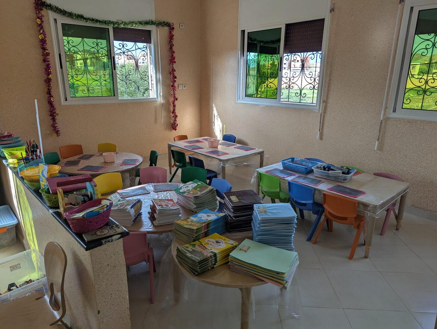 Classroom at Hannan School, Khénifra